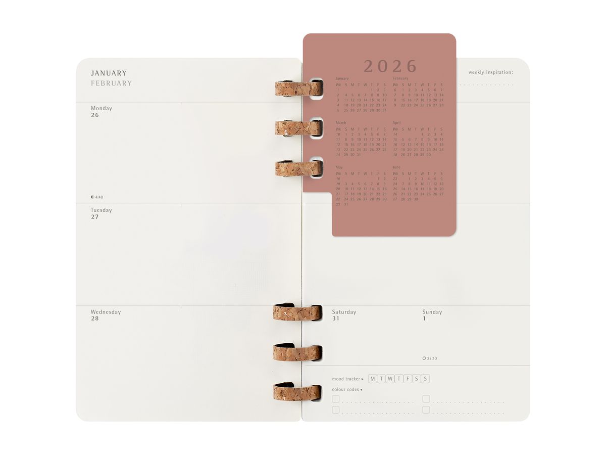 MOLESKINE Agenda Life Spiral Large 2026 DSSPB12MWH3Y26 1S/2P nero SC 13x21cm (8056999276478)