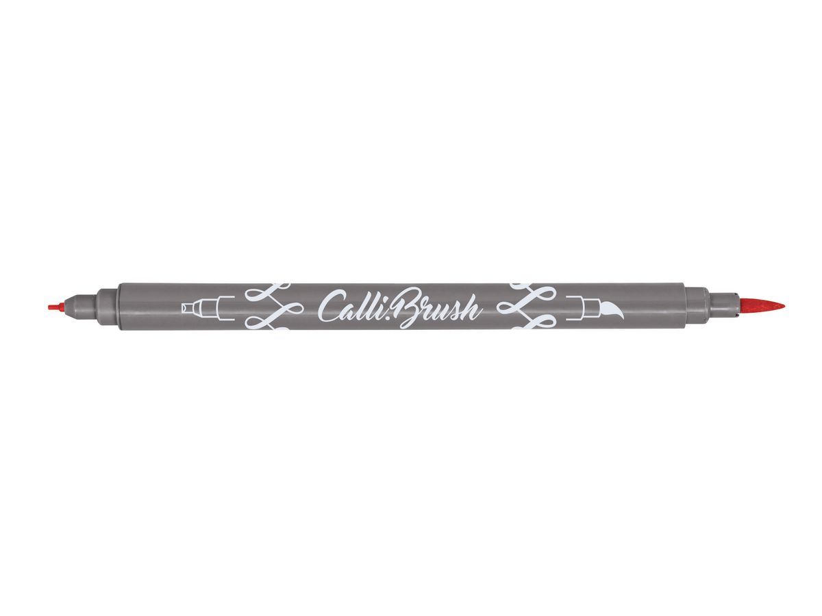 ONLINE Callibrush Pen Double Tip 2mm 19055/6 Rosso (4014421190550)