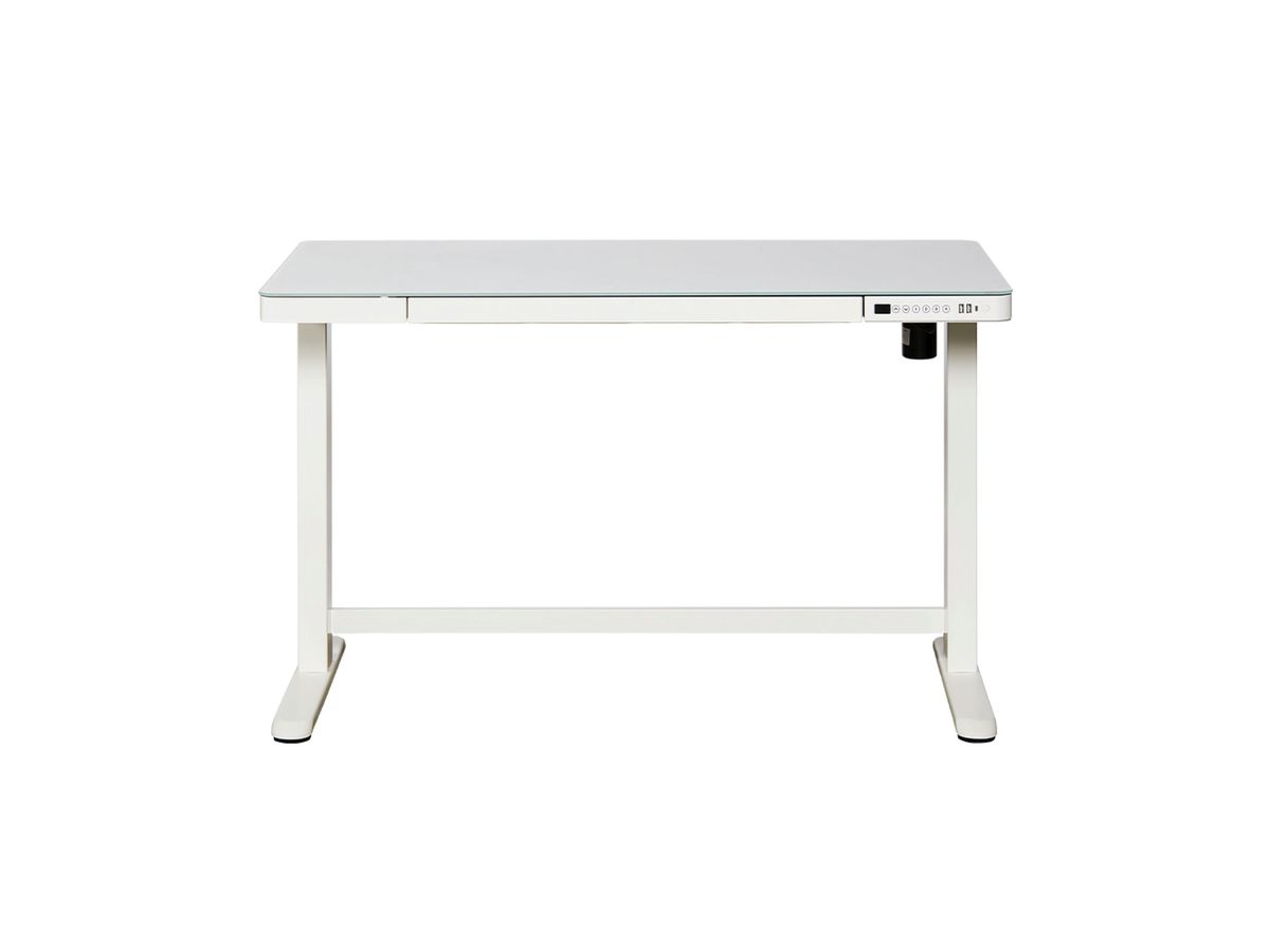 CONTINI Bürotisch ET118 120x60cm 103780 weiss, Glas (9470103780009)