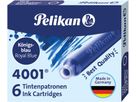 PELIKAN Encre 4001 TP/6 301176 bleu roi, effaçable 6 pièces (4012700301178)