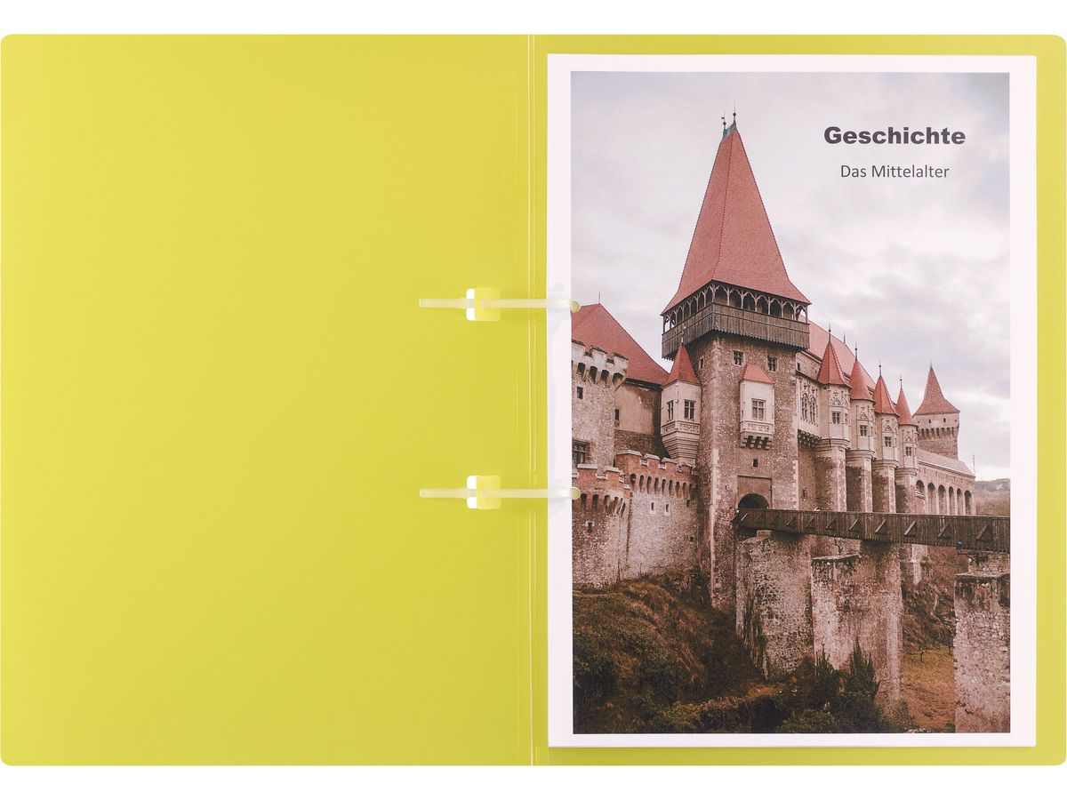 KOLMA Schnellhefter Easy A4 11.050.11 gelb 80 Blatt (7611967111826)