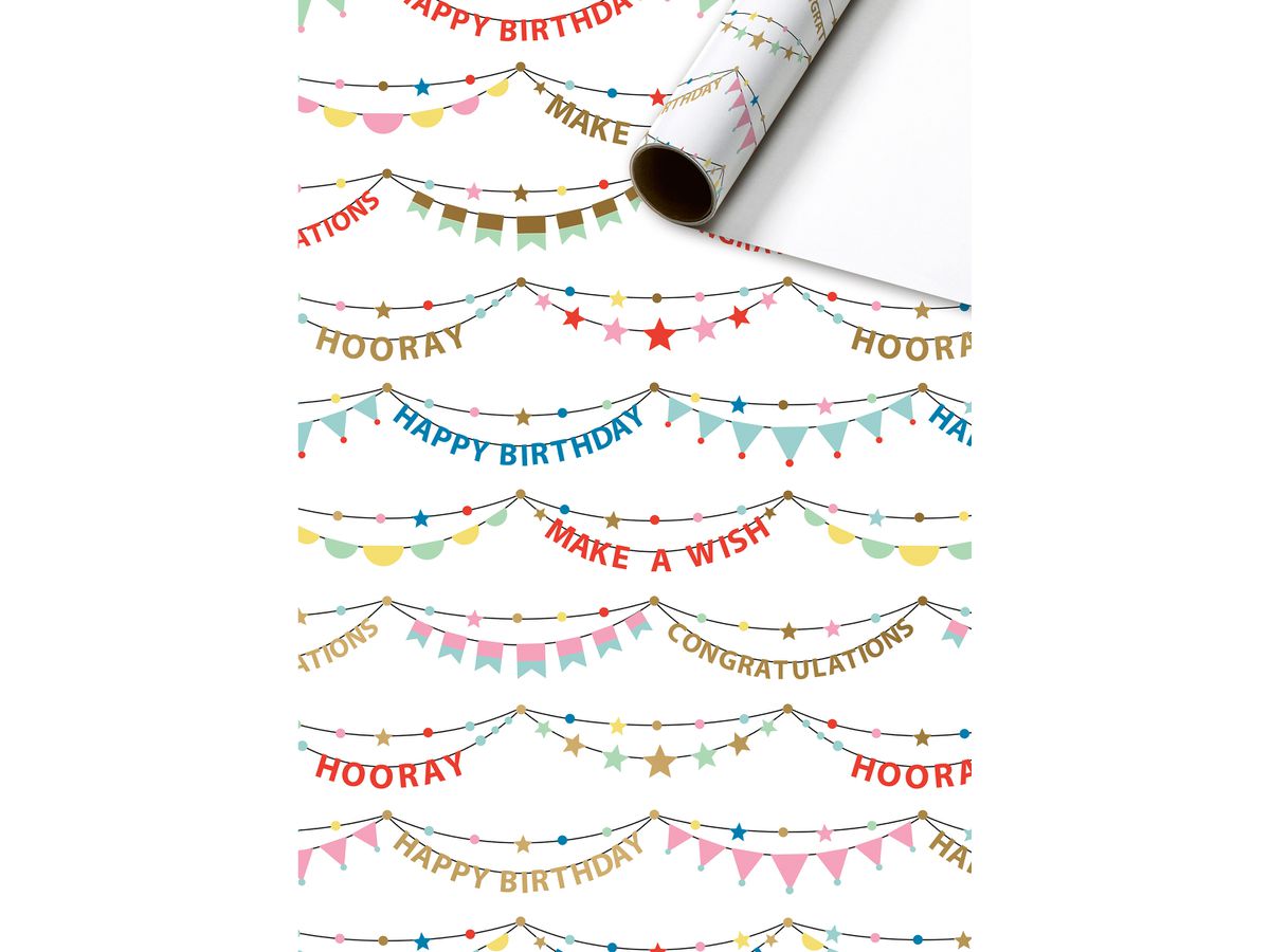 STEWO Geschenkpapier Pierrot 2528509160 weiss 70x200cm (7630050895160)