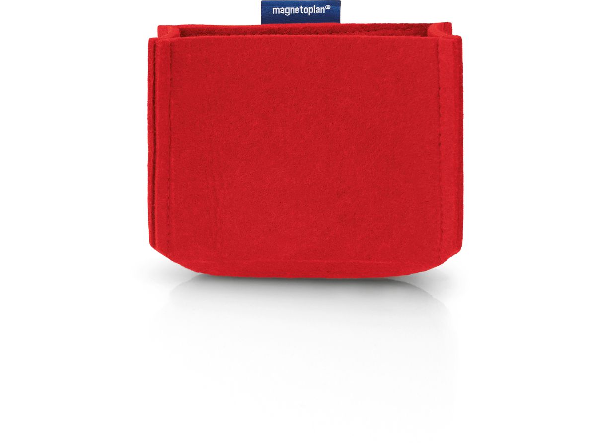 MAGNETOPLAN Portapenne magnetoTray M 1227706 rosso, feltro riciclato (4013695063010)