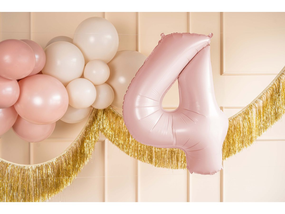 PARTYDECO Palloncino in foil no. 4 72cm FB230P4081J rosa (5904555034303)
