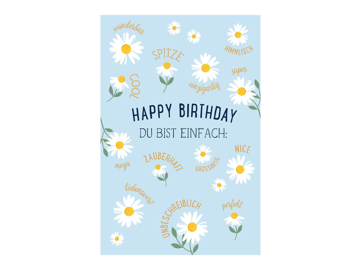 ABC Biglietto d'auguri B6 51145 Happy Birthday (7611119213040)