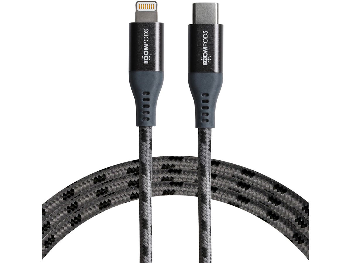 BOOMPODS Tide USB- C-Lightning Cable TCCAPG graphite (5081304399064)