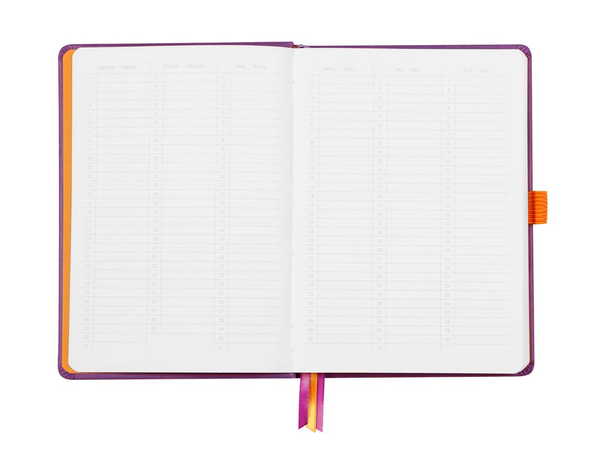 RHODIA Goalbook Notizbuch A5 118579C Hardcover violett 240 S. (3037921185797)
