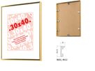 DEBEX Cadre 18×24cm 901201-180X2 Alu or (7611195121161)