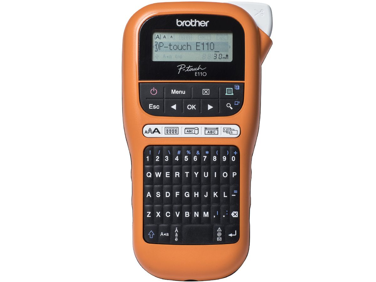 PTOUCH Titreuse avec PT-E110VP Coffret, adapteur et ruban (4977766774932)