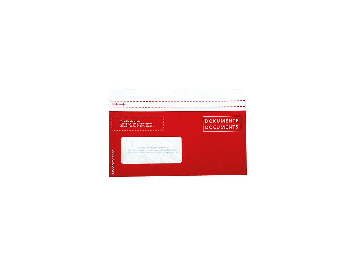 ELCO Porte-documents Quick Vitro 29128.80 C5/6 rouge f. gauche 250p (7611722020899)