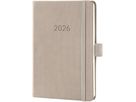 CONCEPTUM Wochenkalender 2026 C2661 1W/2S taupe 10.8x15.1cm (4004360773143)