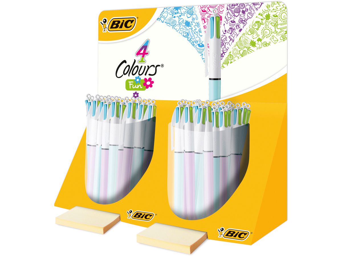 BIC Penna a sfera 4 Colours fun 889609 4 colori 40 pezzi (3086123232006)