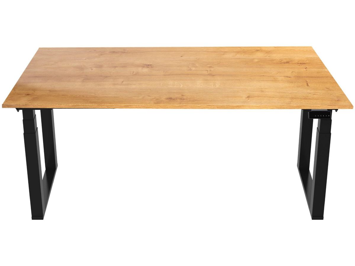 CONTINI Bürotisch ET225Q 160x80cm 109450 Eiche/schwarz (9470109450005)