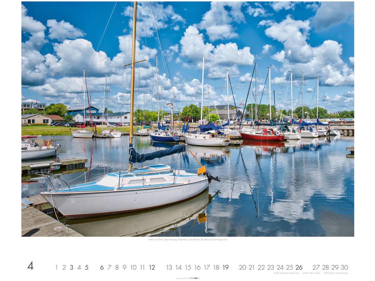 WEINGARTEN Bildkalender 2026 3312191+26 Kanada DE 55x46cm (9783839902639)