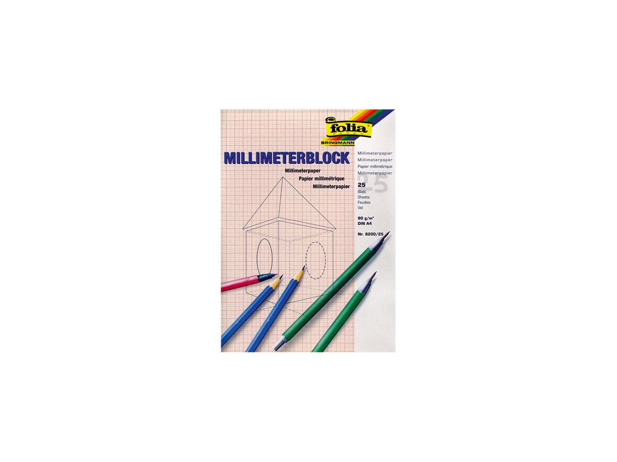 FOLIA Blocco A3 3.823025 bianco 80g 25 fogli (4001868823257)