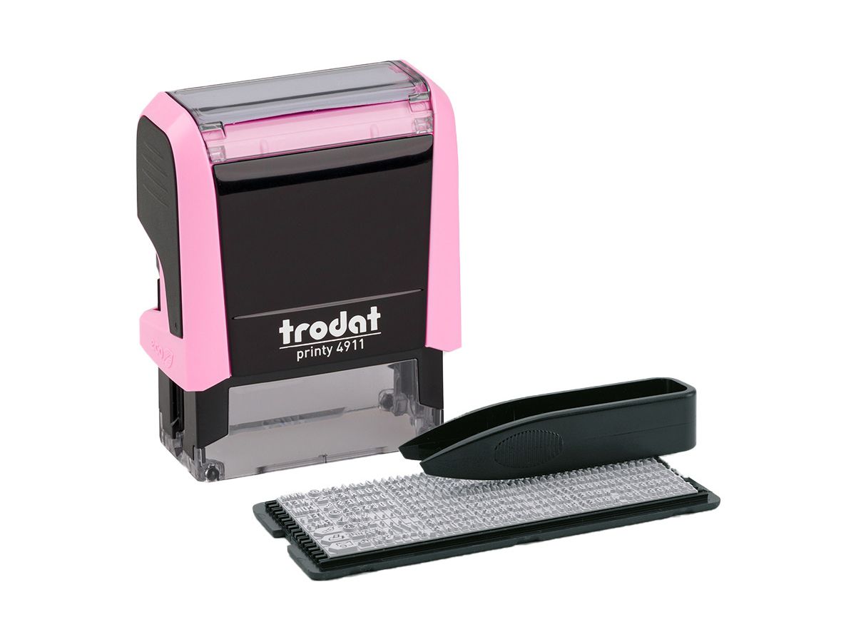 TRODAT Printy 4911 Typo 3 riga 180855 rosa pastello (9010035808558)