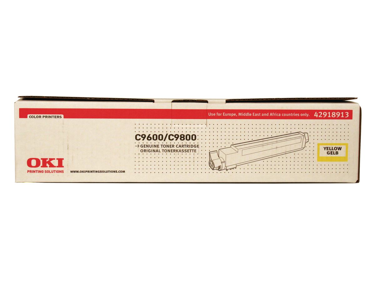 OKI Toner yellow 42918913 C9600 15'000 pages (5031713026815)