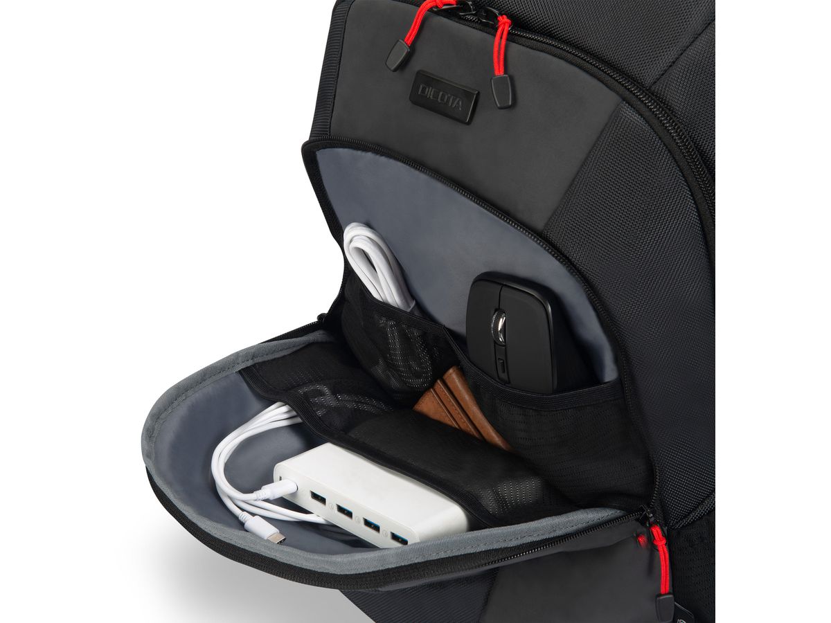 DICOTA Backpack SEEKER II D32119-RPET 13-16 inch Black (7640239422179)