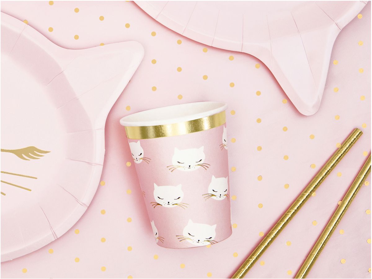 PARTYDECO Gobelets 200ml KPP42-EU1 Chatons 6 pièces (5900779189683)