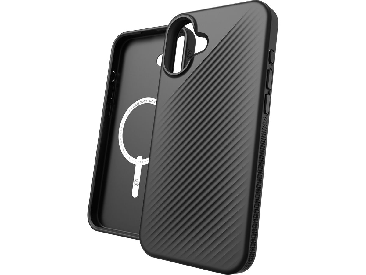ZAGG Luxe Cases Snap Apple 702315007 iPhone 16 Plus, Black (0840390318435)