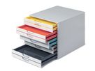 DURABLE Cassettiera Varicolor 10 763027 bianco/colorato 10 scomparti (4005546993270)