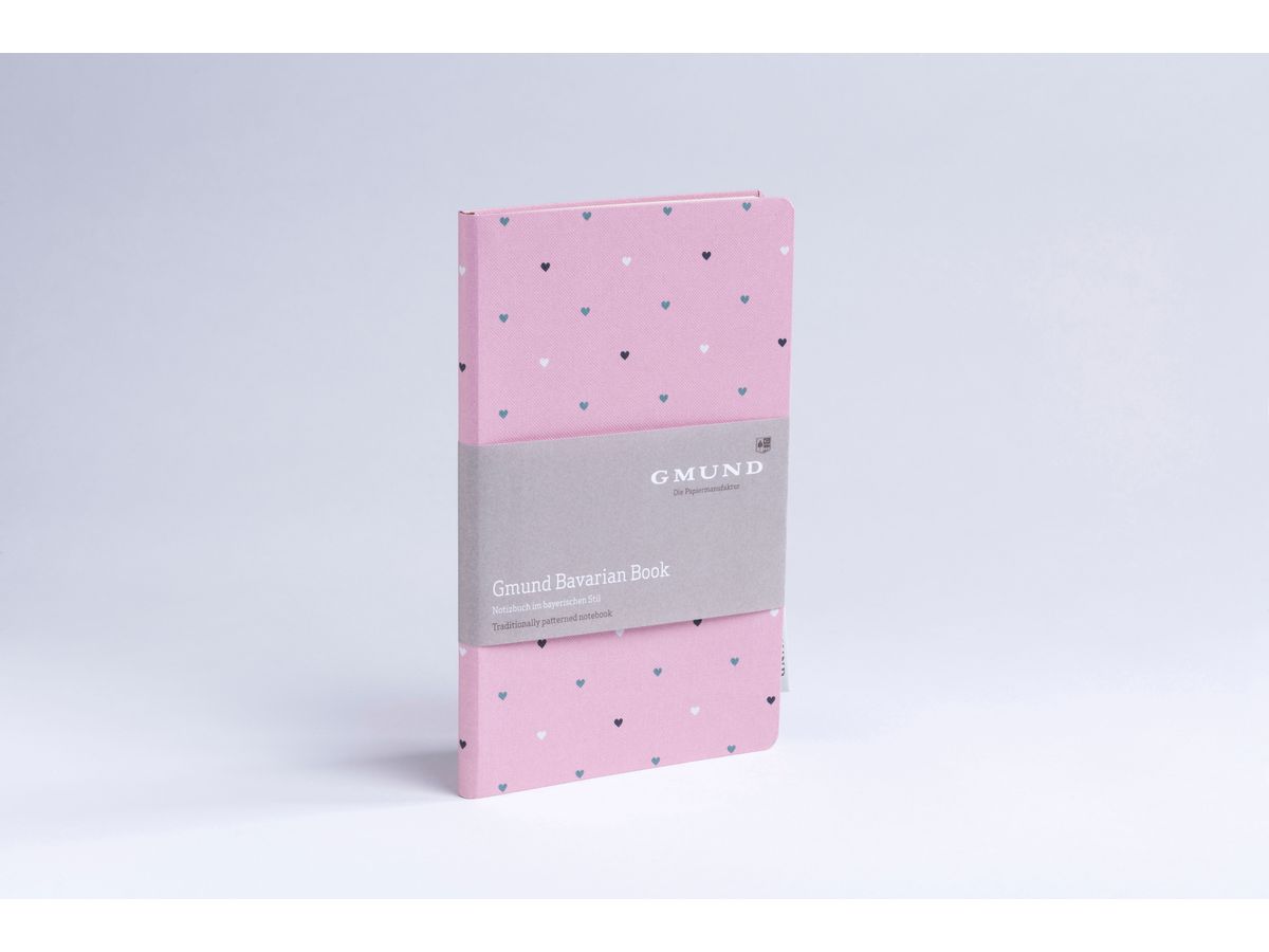GMUND Bavarian Book 13.5x20cm 39449 rosa, dotted 112 Seiten (4049574039449)