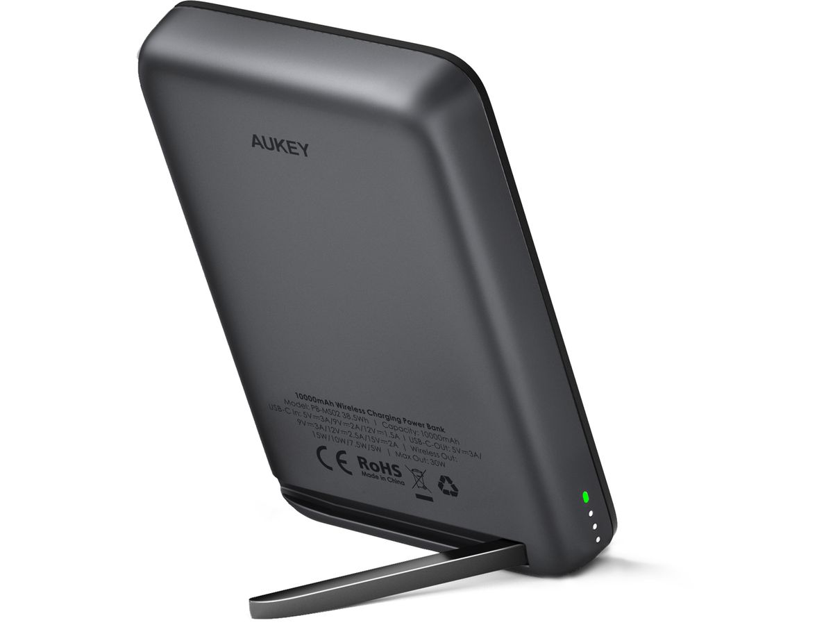 AUKEY MagLynk 10000 mAh Magnetic PB-MS02 Wireless Powerbank 30W PB (0689323786107)