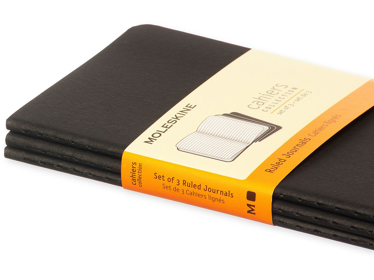 MOLESKINE Cahier A6 704895 ligné, noir 3 pcs. (9788883704895)