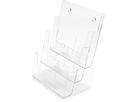 DEFLECTO Prospekthalter Docuholder A4 77301 hoch, 3 Fächer (0079916773018)