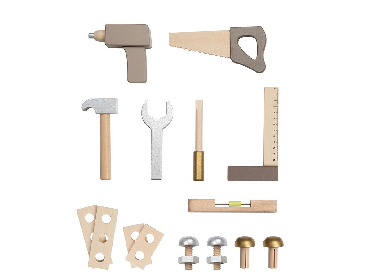 JABADABADO Banc d'outils 55x30x78cm C2555 gris (7332599025557)