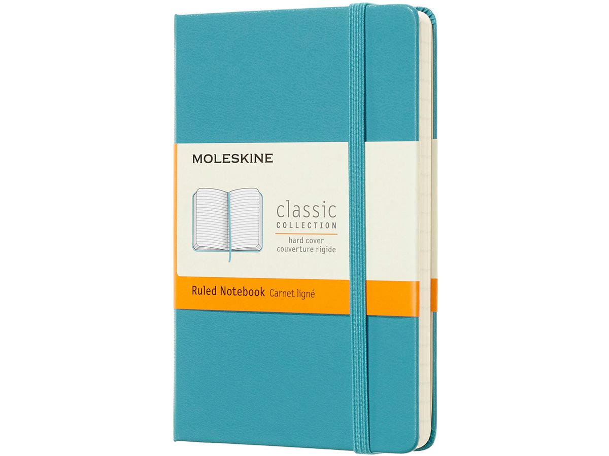 MOLESKINE Notizbuch P/A6 715246 liniert,HC,Riff Blau (8058341715246)