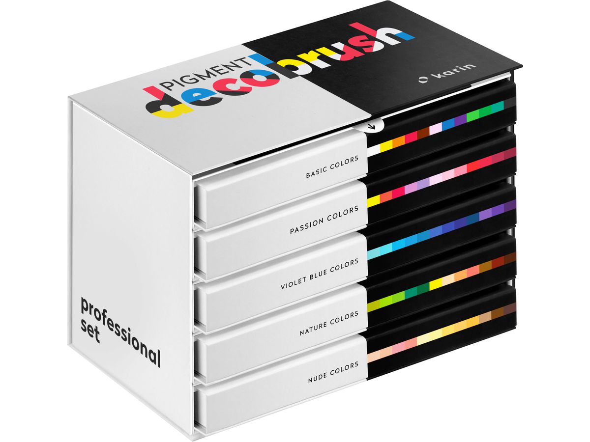 KARIN Pigment Deco Brush 29C9 Professional Set 60 couleurs (5904446026868)