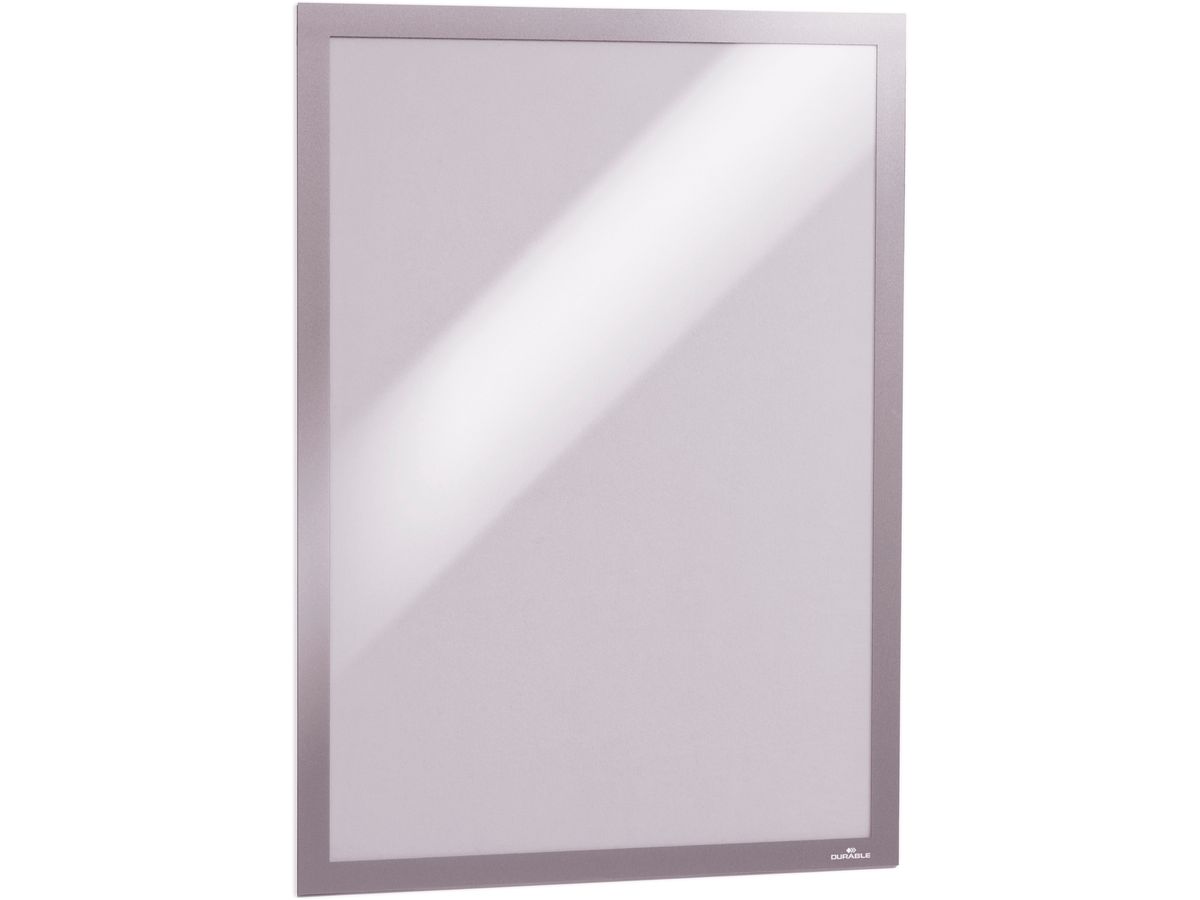 DURABLE Sichtfenster Duraframe 487323 silber, selbstklebend 2 Stk. (4005546404905)