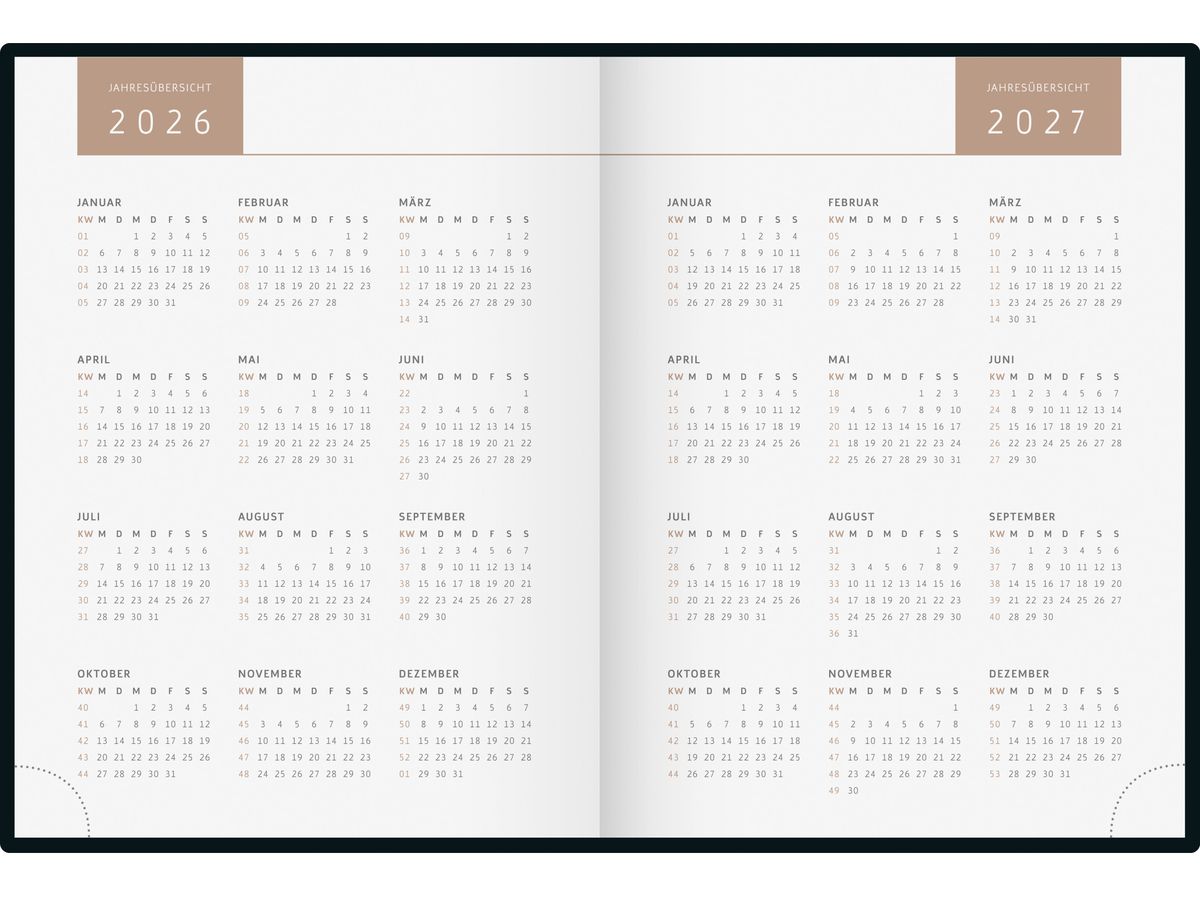 RIDOIDE Agenda poche Design Line 2026 7013607026.26 1S/2P Heart AL 12x16cm (4003273789333)