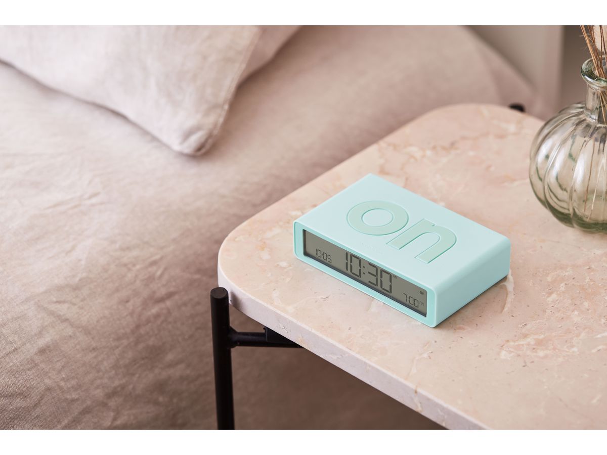 LEXON Réveil Flip Classic LR157M1 menthe, USB-C (3660491209404)