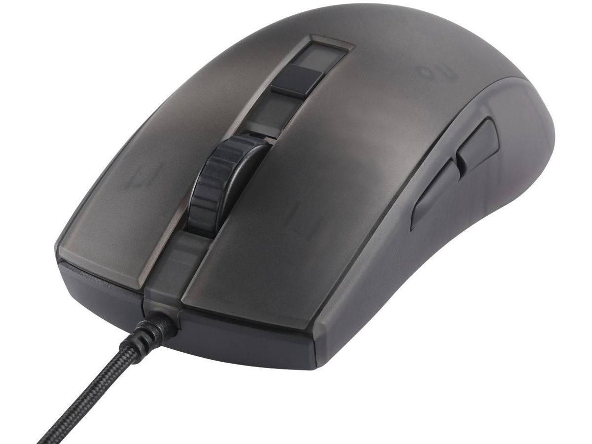 DELTACO Ultralight Gaming Mouse,RGB GAM-144 Semi-Transparent,DM310,Black (7333048058591)