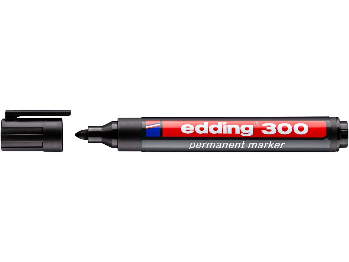 EDDING Permanent Marker 300 1,5-3mm 300-1 schwarz (4004764390564)