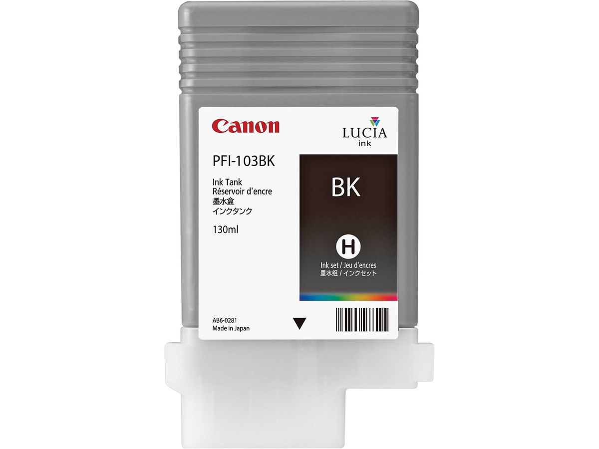 CANON Cartouche d'encre photo noir PFI-103BK iPF 6100 130ml (4960999487144)