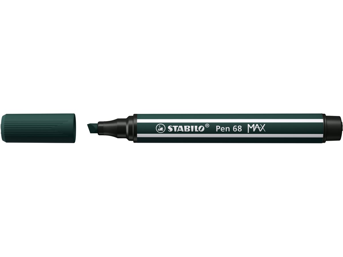 STABILO Fasermaler Pen 68 MAX 2+5mm 768/63 grünerde (4006381569873)