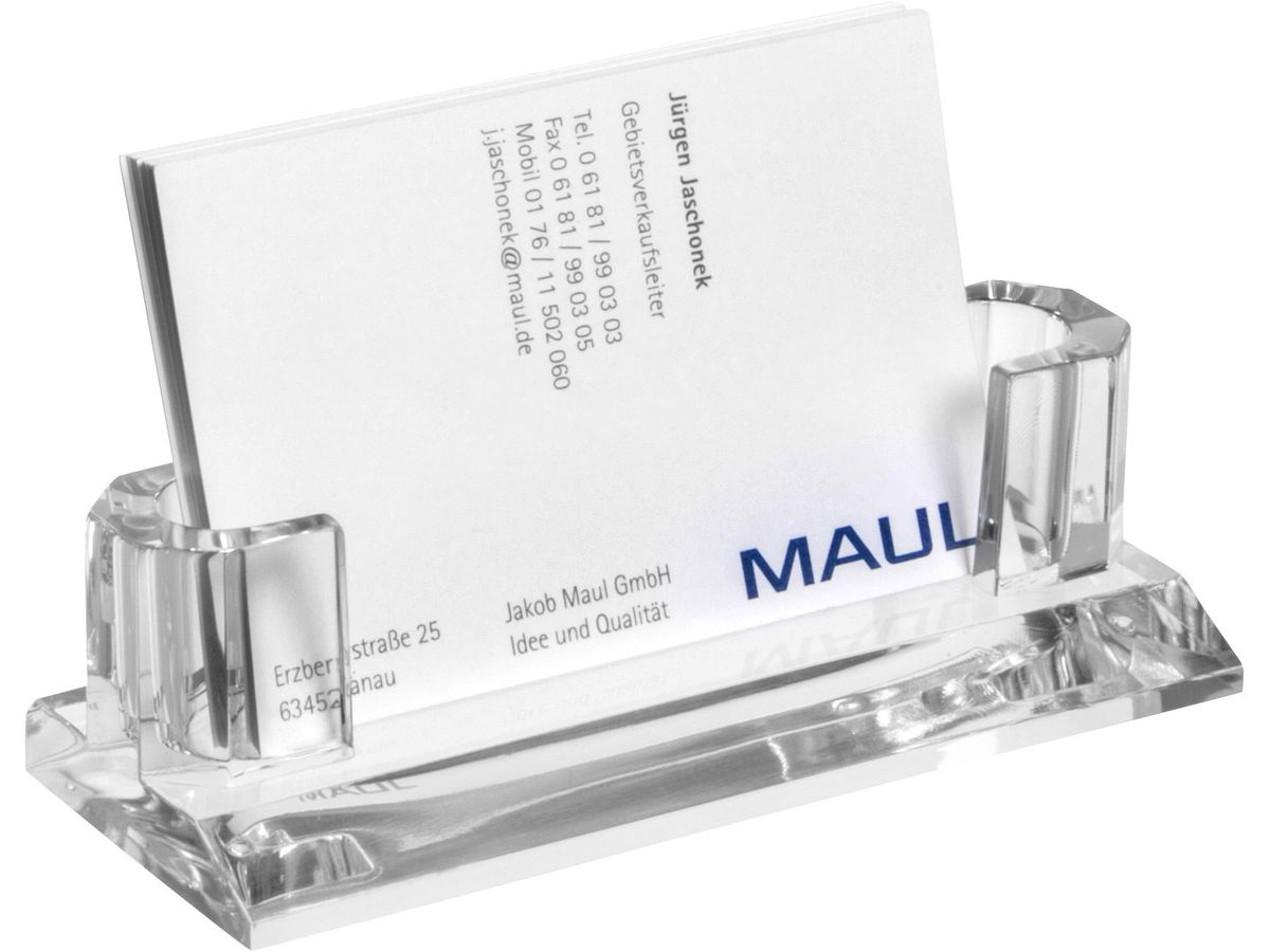 MAUL Visitenkarten-Halter Acryl 1959405 glasklar (4002390026789)