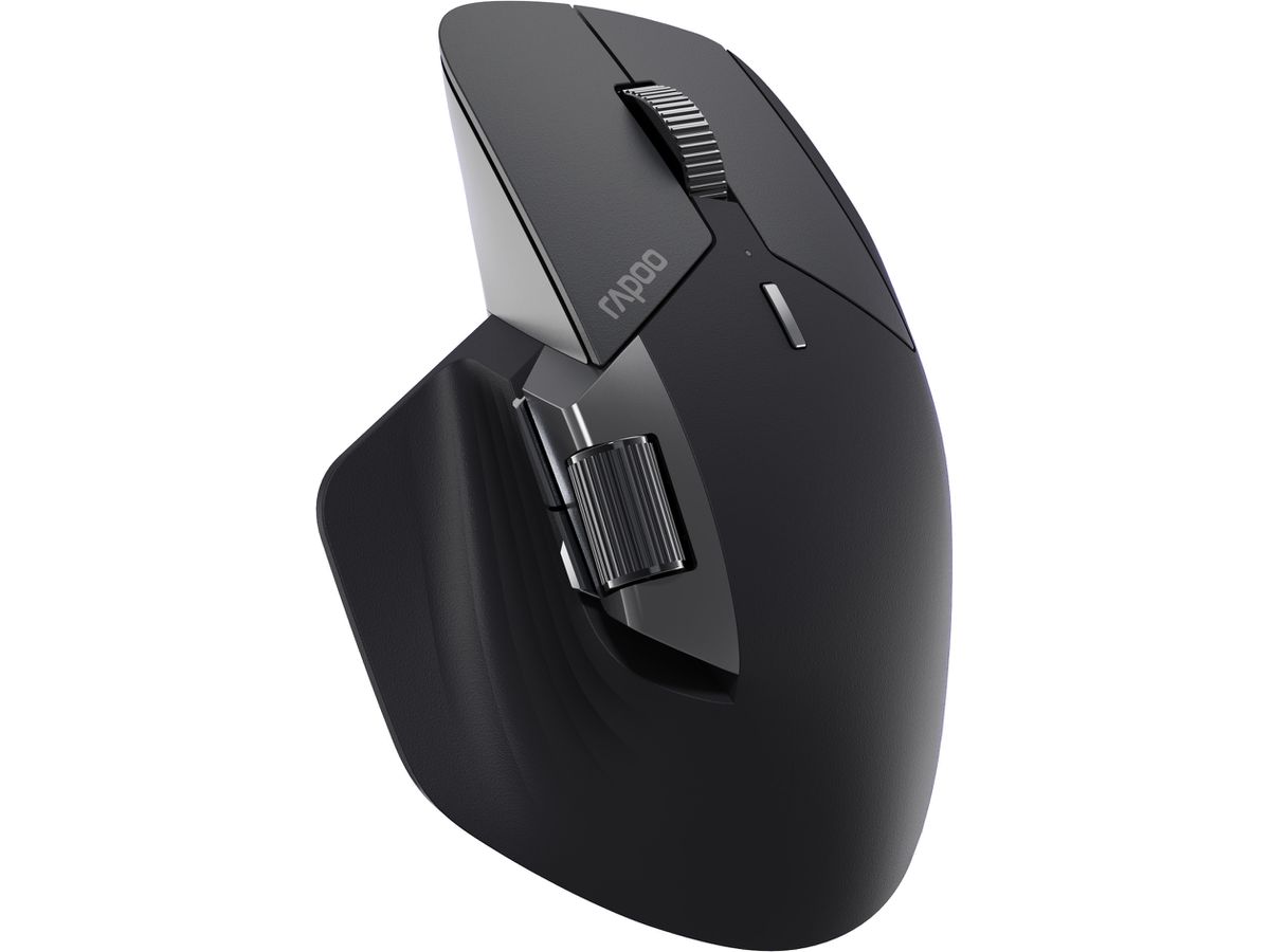 RAPOO MT760M Wireless Mouse Black 12530 Multi-Mode (6940056125309)