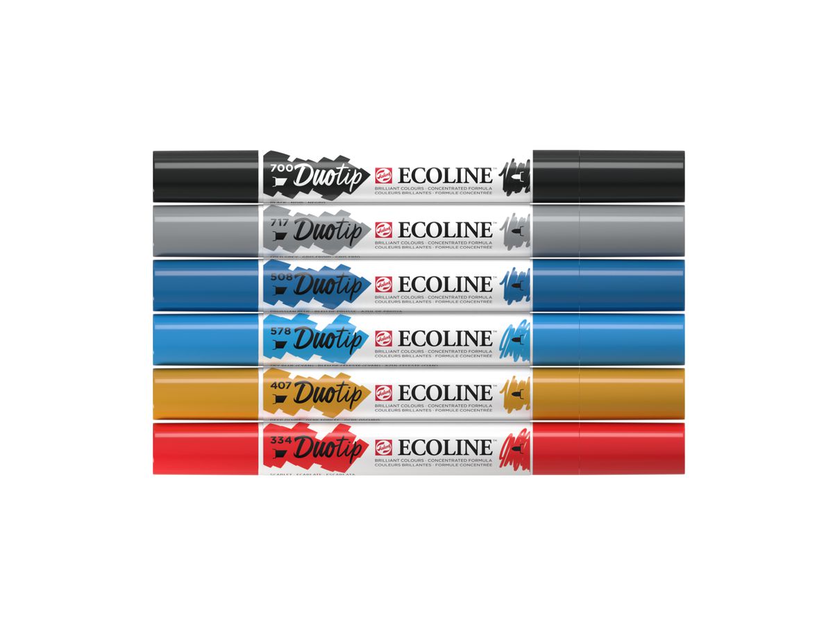 TALENS Ecoline Duotip Urban Landscape 11609913 6 couleurs (8712079470050)
