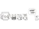 SECURIT Pochoirs vitrine WINDOODLE WD-3A3-PT A3 Pets 3 pcs (8719075284520)