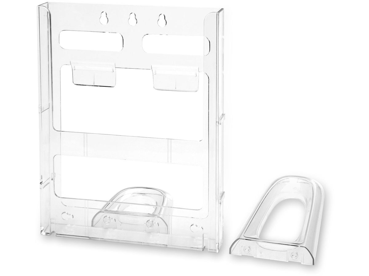DEFLECTO Prospekthalter Lit-Loc A4 772001 hoch, mit Verrigelung (0079916021393)