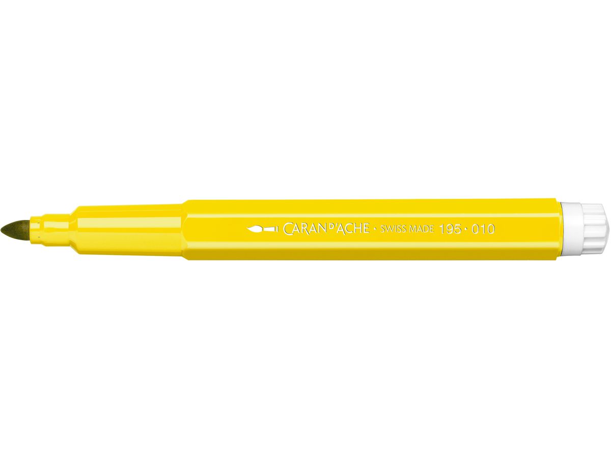 CARAN D'ACHE Penna fibra Fancolor Maxi 195.010 giallo (7610186340895)