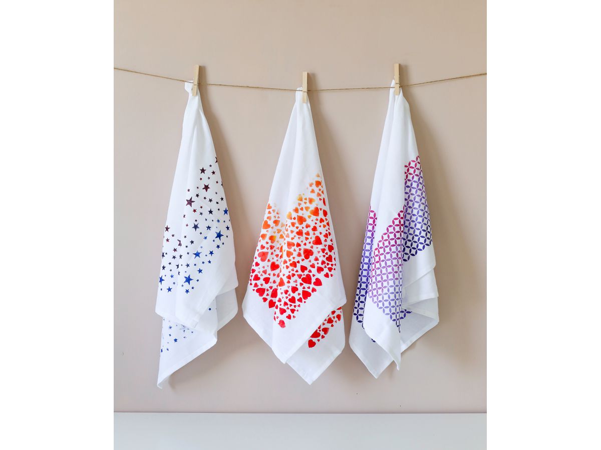 I AM CREATIVE Linge de cuisine 1212.67 blanc 50x85cm (7611983164158)