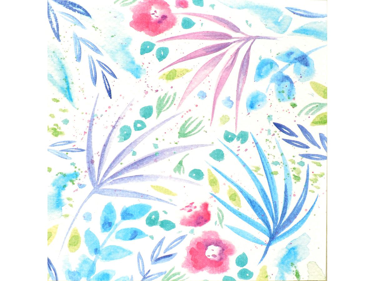 ABC Carte de voeux fleur&feuilles 1120001200 15x15cm ()