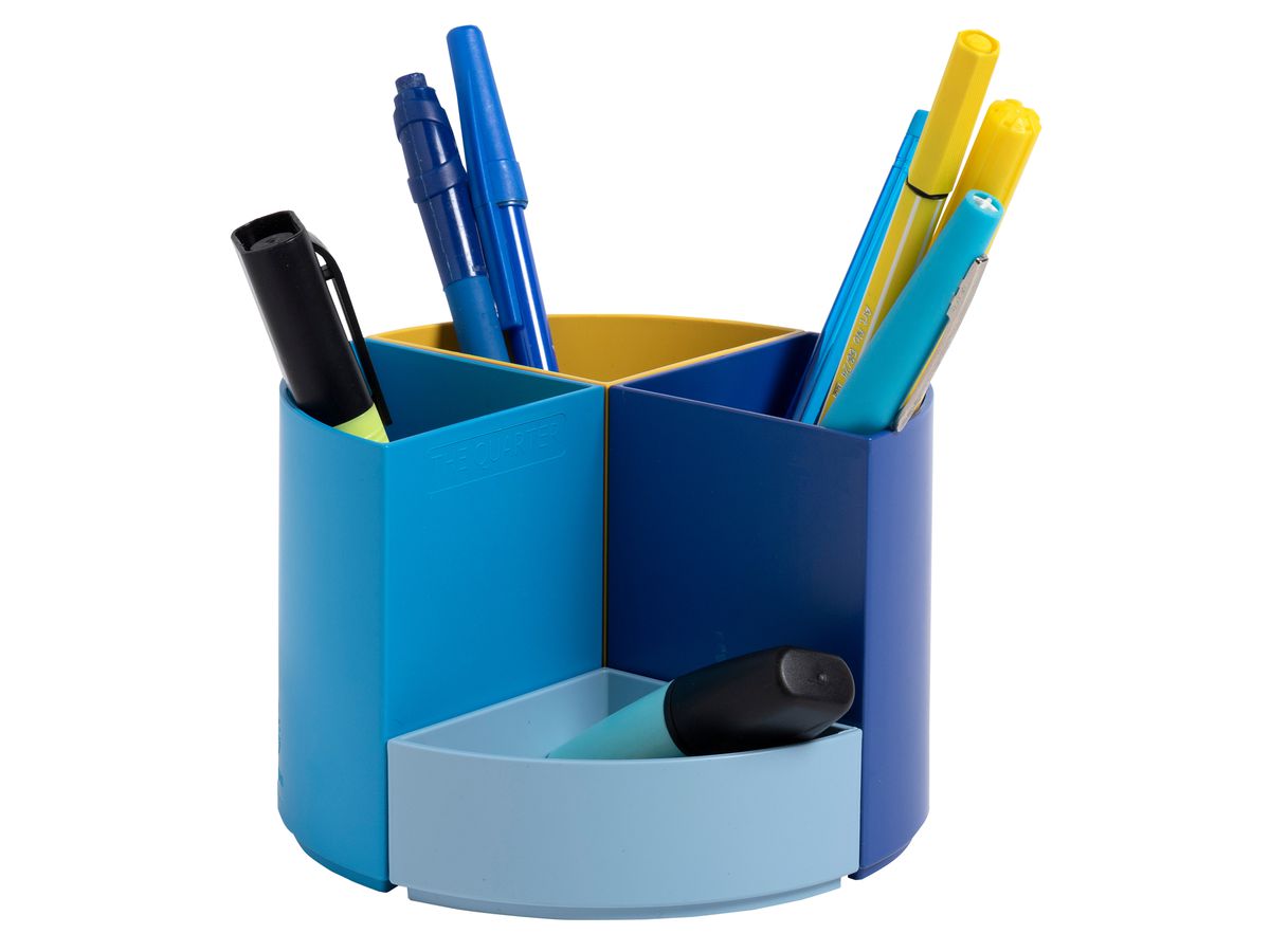 EXACOMPTA Stifteköcher BeeBlue 68202D The Quarter, mehrfarbig (9002490682026)