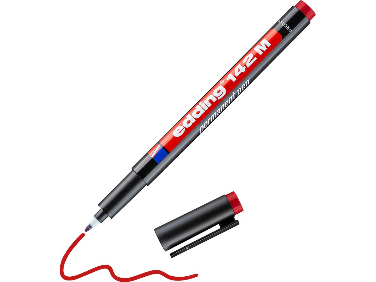 EDDING OHP-Marker permanent M 142-2 rouge (4004764000807)