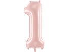 PARTYDECO Palloncino in foil no. 1 72cm FB230P1081J rosa (5904555034181)